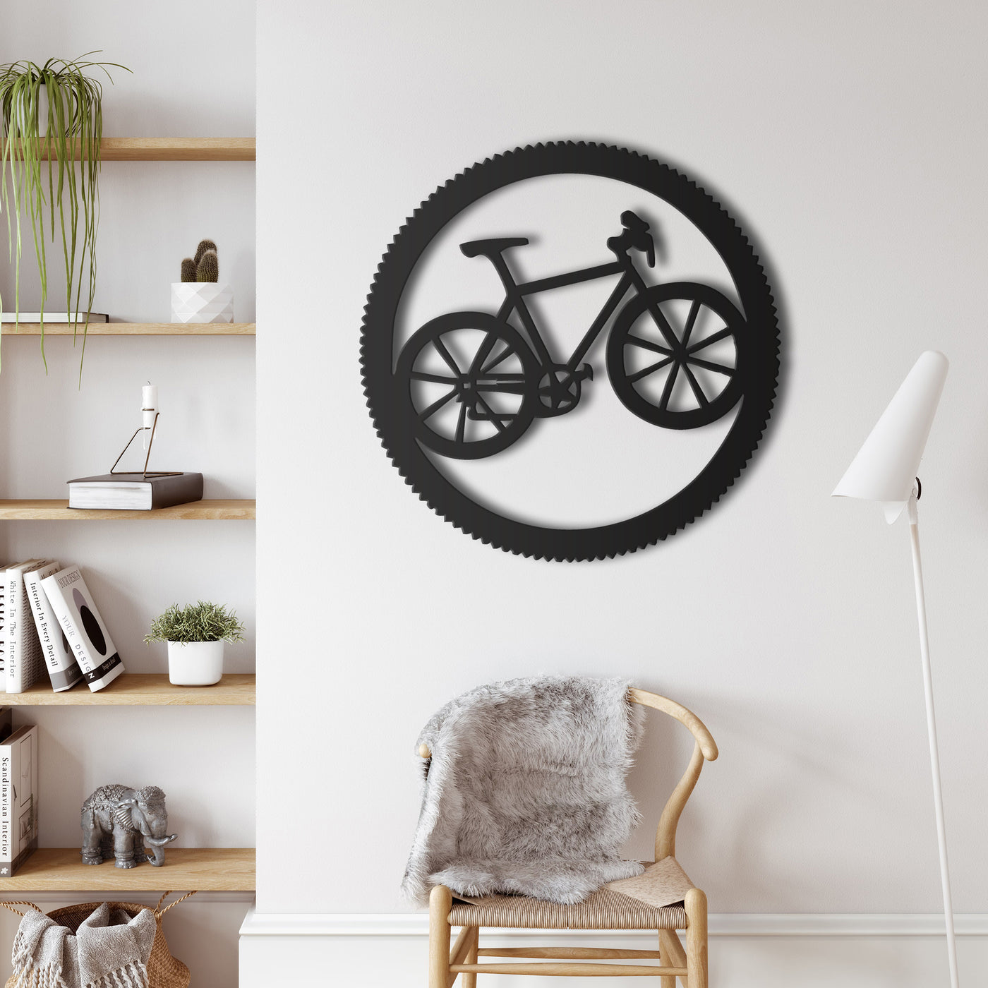 Fahrrad Metall Wandkunst