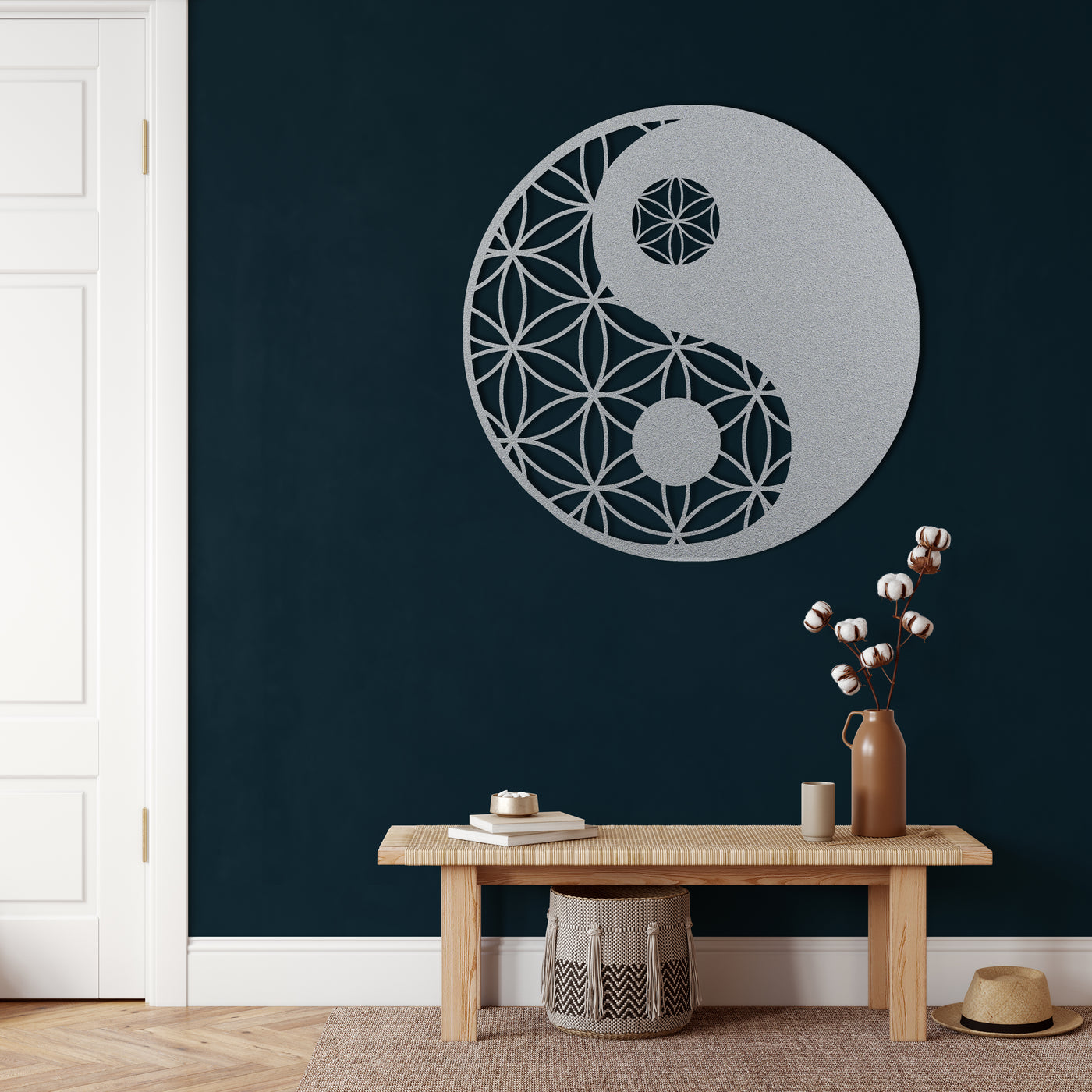 Yin Yang Metall Wandkunst