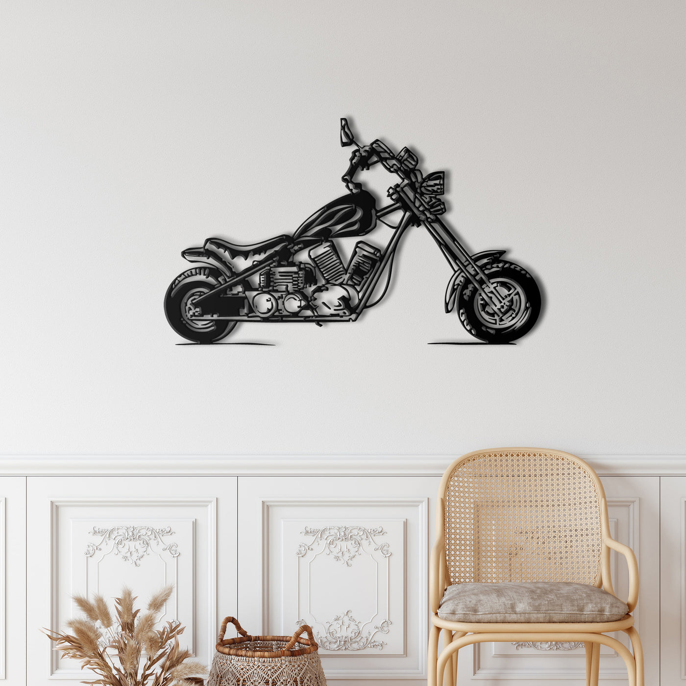 Arte de Pared Metálico de Motocicletas