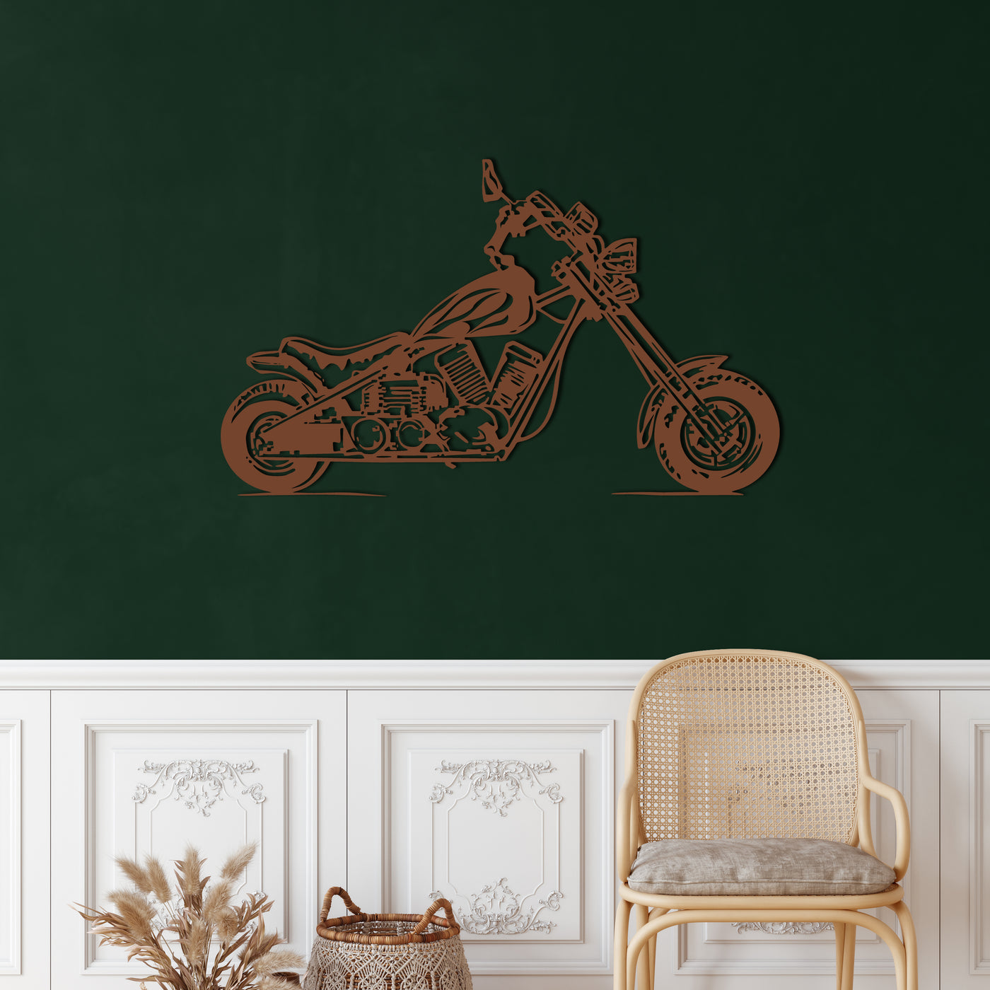 Motorrad Metall Wandkunst