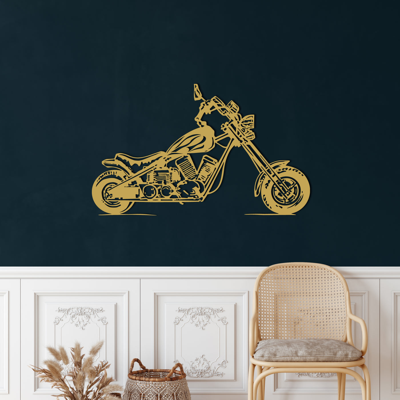 Motorrad Metall Wandkunst