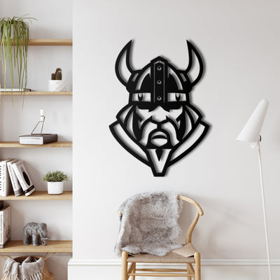 Viking Warrior Metal Wall Art
