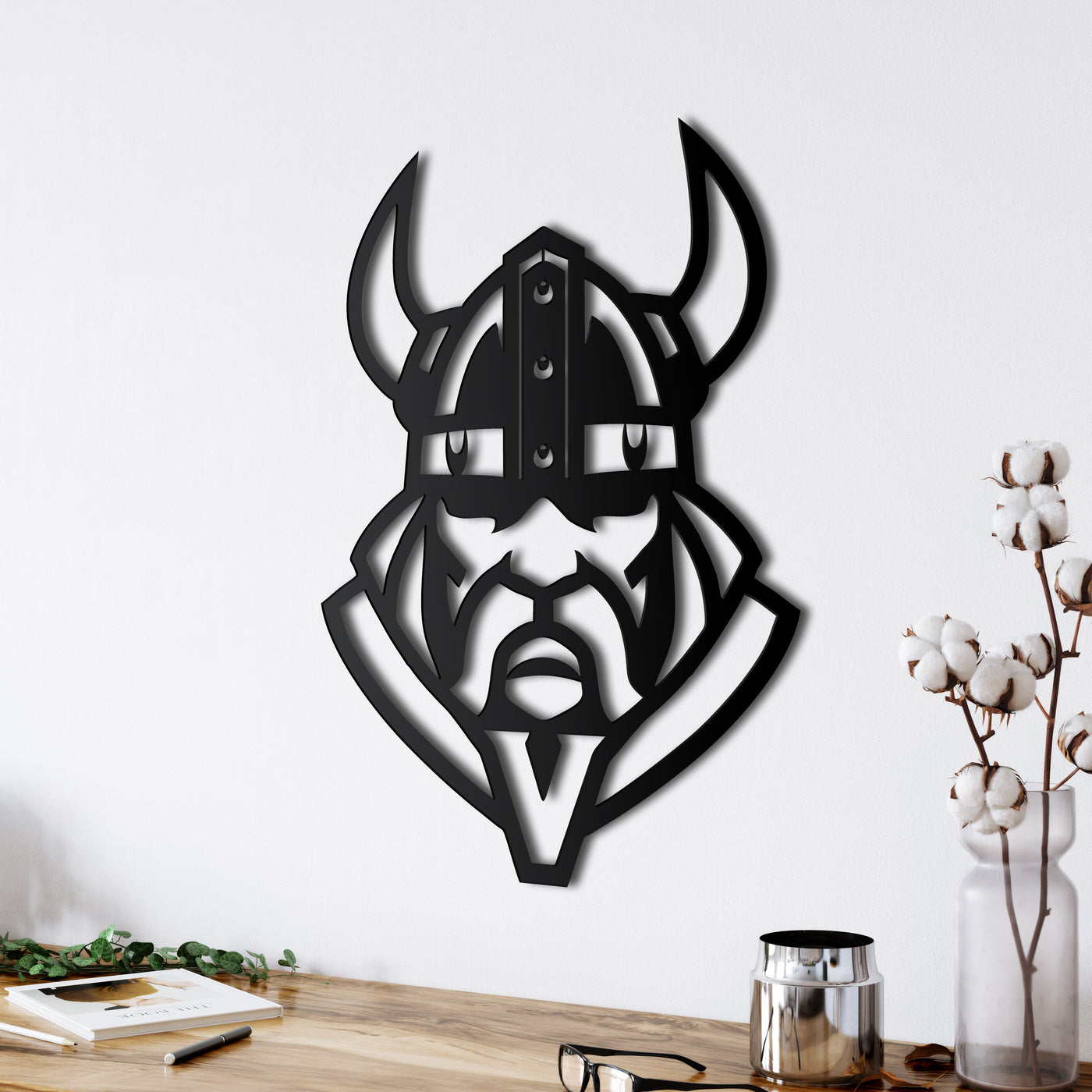 Viking Warrior Metal Wall Art