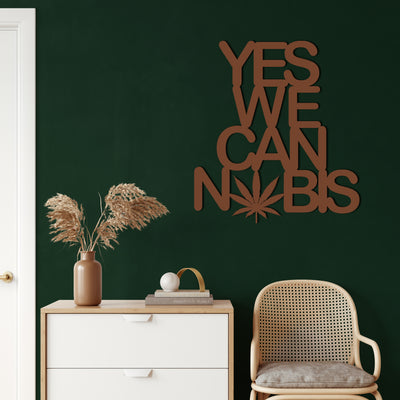 Art Mural en Métal de Cannabis