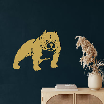 Amerikanischer Bully-Hund Metall Wandkunst