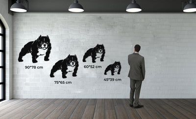 Amerikanischer Bully-Hund Metall Wandkunst