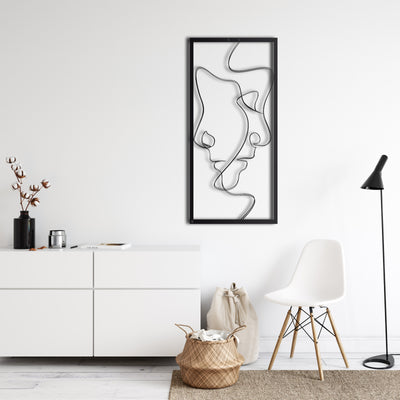 Two Faces Metal Wall Art