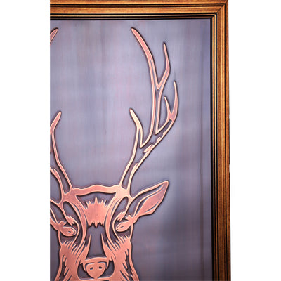 Deer Head Copper Wall Art