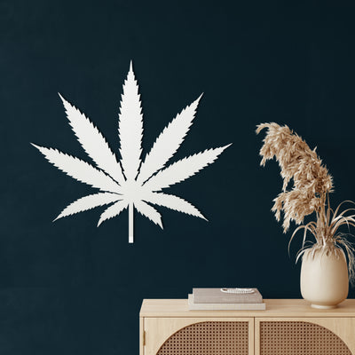 Cannabis Metall Wandkunst
