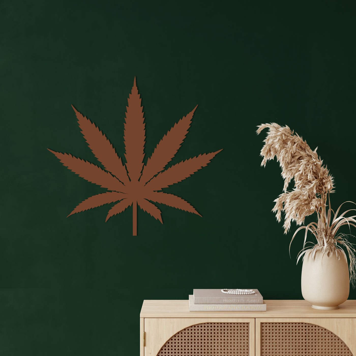Cannabis Metall Wandkunst