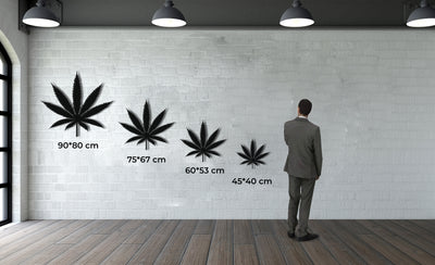 Arte de Pared de Metal Sobre el Cannabis