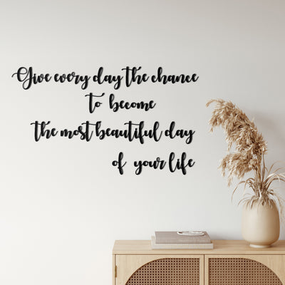 Give Every Day Metal Wall Art