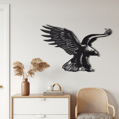 Arte de Pared Metálico del Aguila