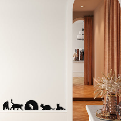 Cats and Mouse Metal Wall Art