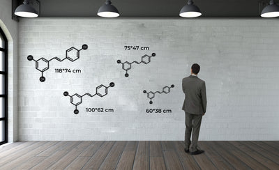 Wine Molecule Metal Wall Art