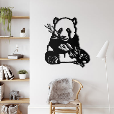 Arte de Pared de Metal Panda