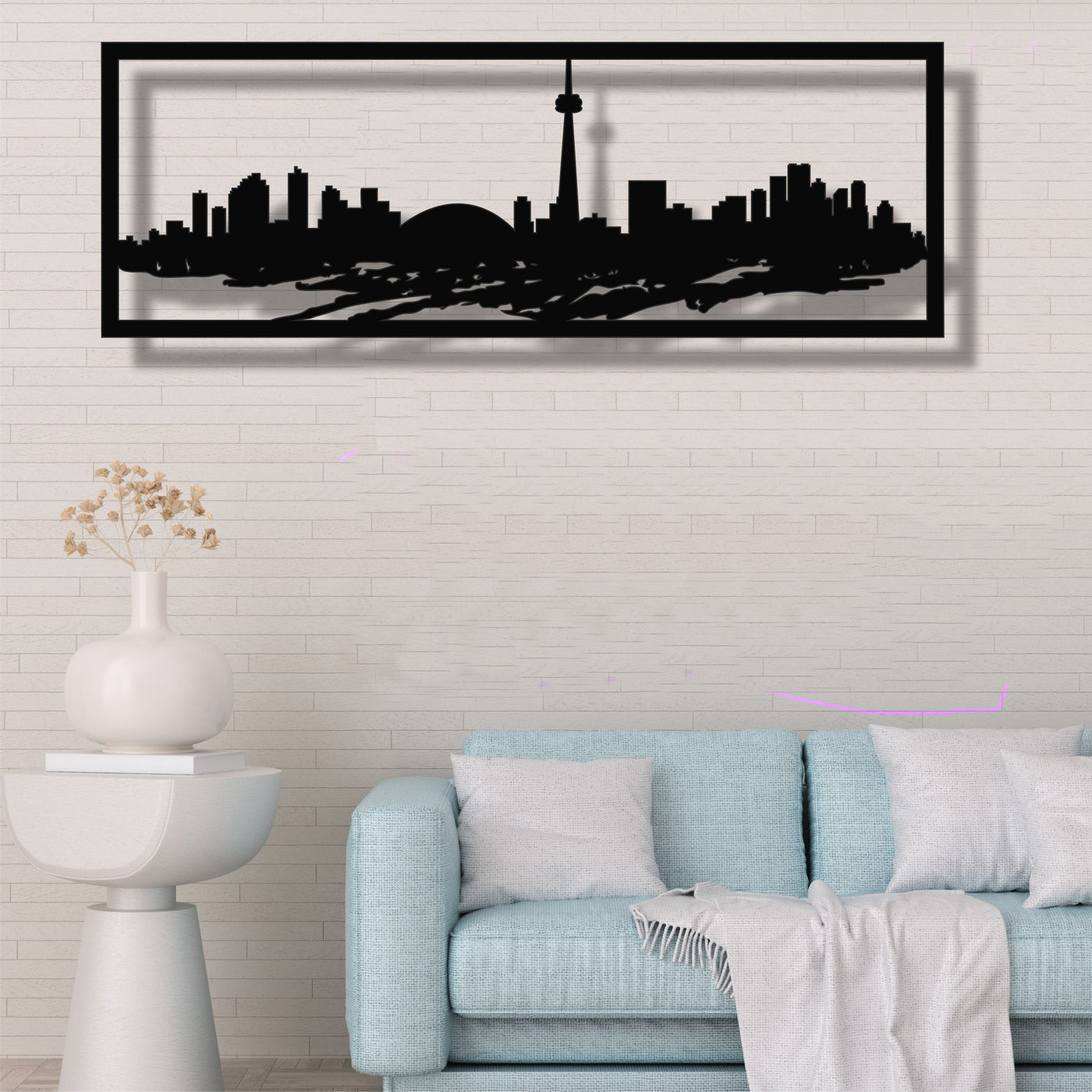 Toronto Skyline Metall Wandkunst
