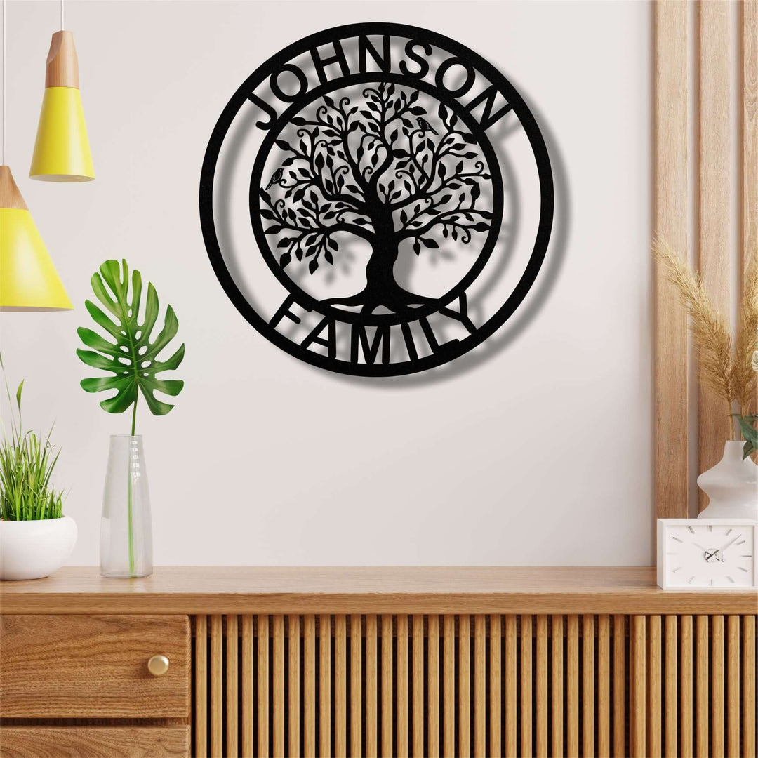 Family Tree Personalized Metal Wall Art | Decor – Buy Now | Dekadron