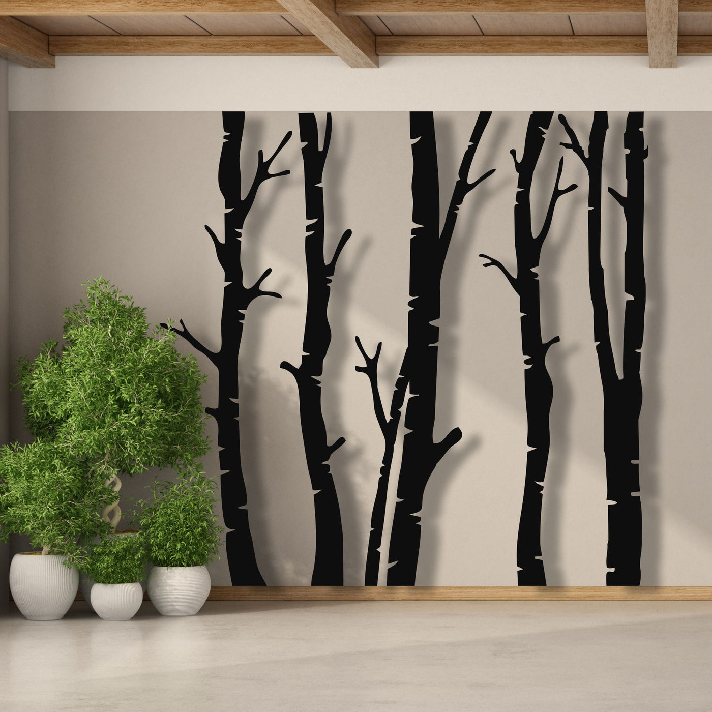5 Trees Metal Wall Art