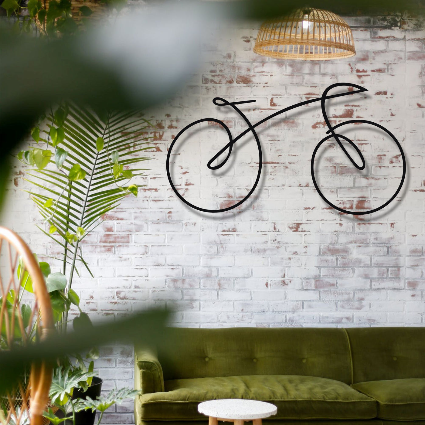 Bike Line Metall Wandkunst