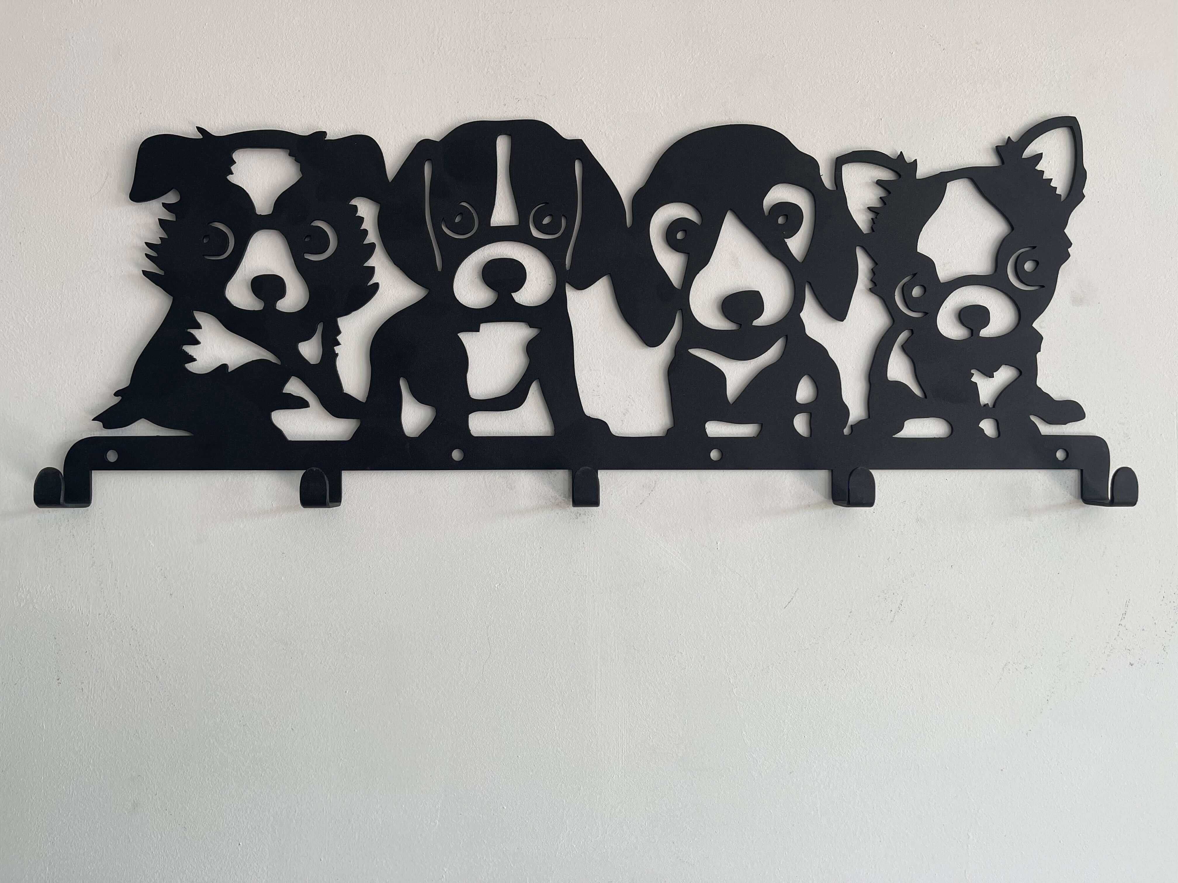 Dogs Metal Coat Rack, Wall Mount Hanger | Coat & Hat Racks – Buy