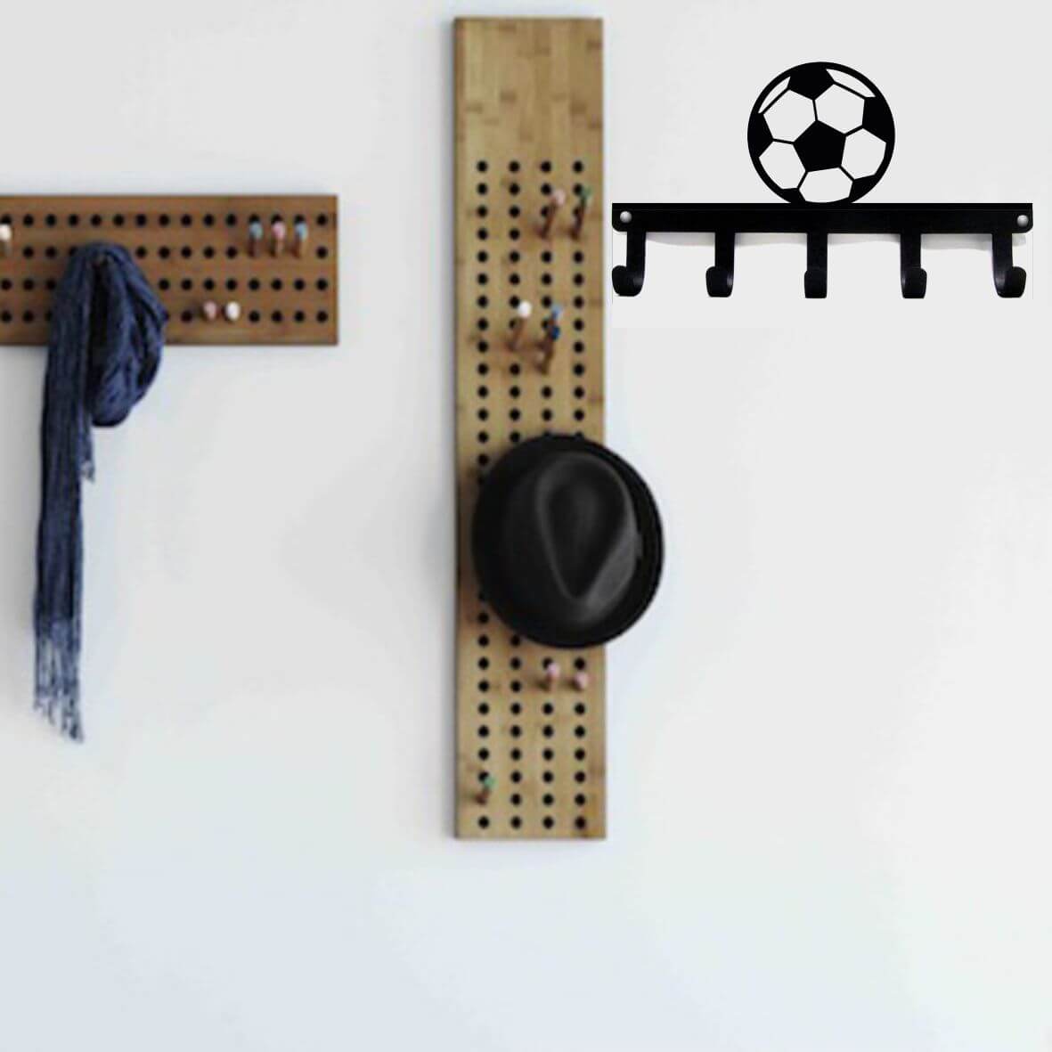 Soccer Key Holder, Metal Decorative Key Organizer | Coat & Hat Racks ...