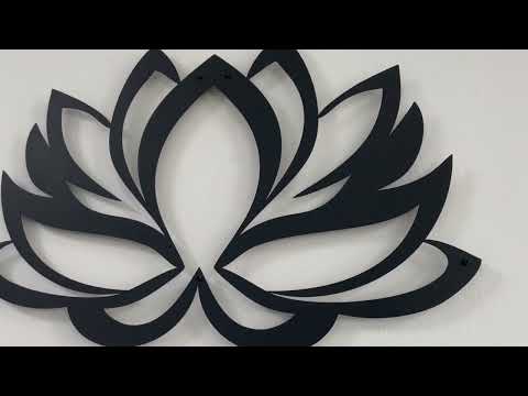 Lotus Metall Wandkunst