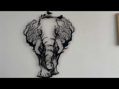 Elefant Metall Wandkunst